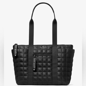 BNWT Kate Spade quilted Camden small tote IN BLACK